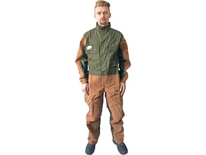 Ochranný oblek pre mužov (Farba Hnedo-Zelená, Veľkosť 164-170x88-92x88-96)