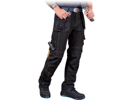 Ochranné nohavice s dlhým pásom pre mužov (Farba Čierna, Veľkosť 46)