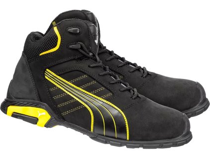 Bezpečnostná obuv pre mužov (Farba Čierna A Žltá, Veľkosť 39)