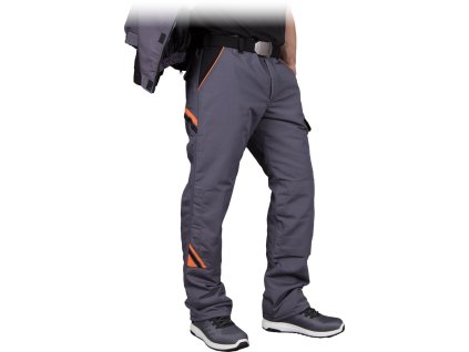 Izolované ochranné nohavice pre mužov (Farba Ocel-Čierno-Oranžová, Veľkosť 2XL)