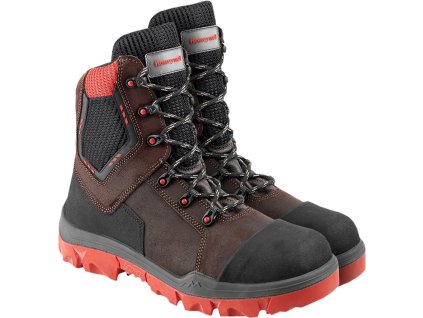 Bezpečnostná obuv pre ženy (Farba Hnedo-Čierno-Červená, Veľkosť 35)