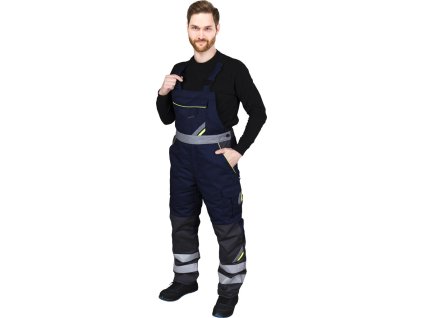 Izolované ochranné nohavice bigbang pre mužov (Farba Námornícka-Žltá-Šedá, Veľkosť 2XL)