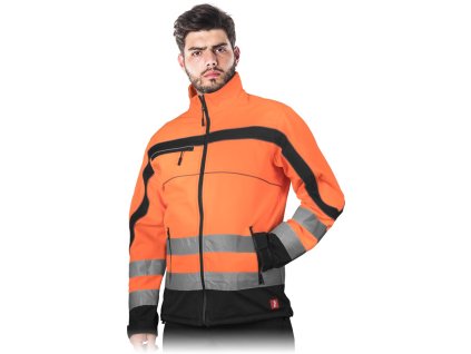 31822 ochranna bunda pre muzov farba oranzovo cierna velkost 2xl
