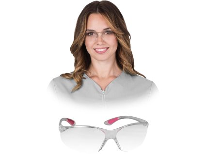 Okuliare (Farba Transparentná Ružová, Veľkosť uni)