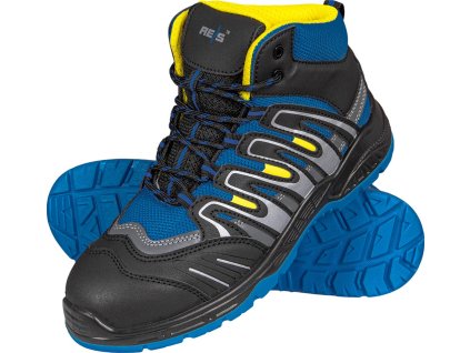 Bezpečnostná obuv pre mužov (Farba Čierno-Modrý-Žltý, Veľkosť 39)