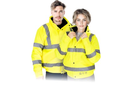 Izolovaná ochranná bunda pre mužov (Farba Žltý, Veľkosť 2XL)