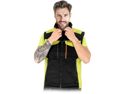 Izolovaný ochranný rukáv pre mužov (Farba Čierna-Žltá-Oranžová, Veľkosť 2XL)