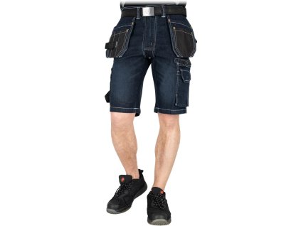 32041 1 ochranne nohavice do pasu kratke pre muzov farba namornicka modra cierna velkost 2xl