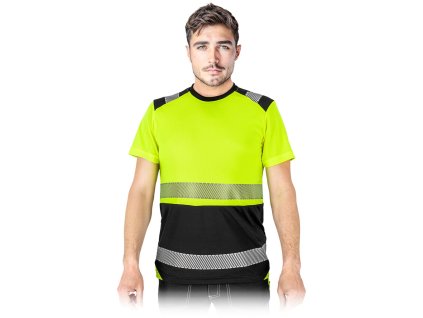 32050 ochranne tricko pre muzov farba zltocierna velkost 2xl