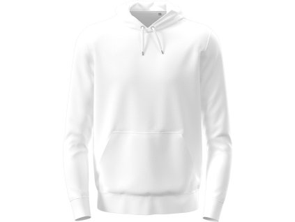 Mikina s mikinou pre mužov (Farba Biela, Veľkosť 3XL)
