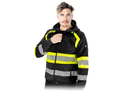 Ochranná mikina pre mužov (Farba Čierna, Veľkosť 2XL)