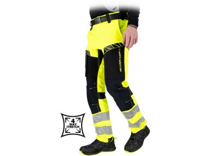 32317 ochranne nohavice s dlhym pasom pre muzov farba zlty velkost 46