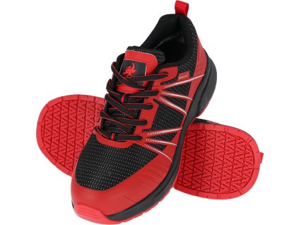 Bezpečnostná obuv pre mužov (Farba Červeno-Čierna, Veľkosť 39)