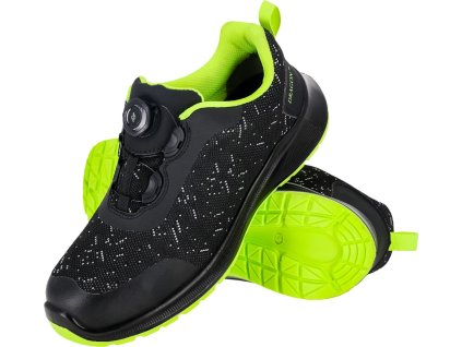 Bezpečnostná obuv pre mužov (Farba Čierna A Žltá, Veľkosť 39)