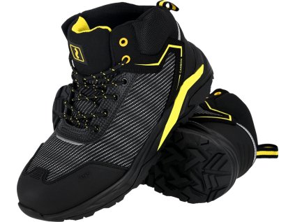 Bezpečnostná obuv pre mužov (Farba Čierna A Žltá, Veľkosť 39)