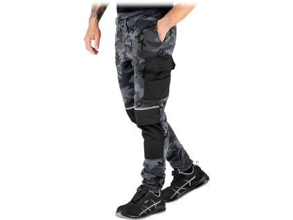 Ochranné nohavice s dlhým pásom pre mužov (Farba Camo-Black, Veľkosť 2XL)