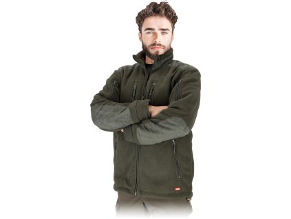 Ochranná flísová mikina pre mužov (Farba Zelená, Veľkosť 2XL)