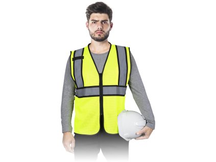 Výstražná vesta pre mužov (Farba Žltočierna, Veľkosť 2XL)