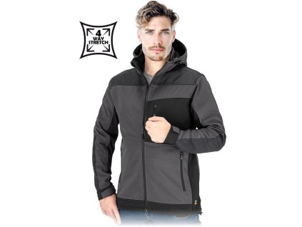 32785 ochranna bunda pre muzov farba sivocierna velkost 2xl