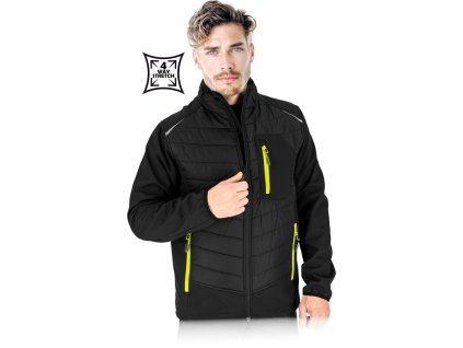 Izolovaná ochranná bunda pre mužov (Farba Čierna, Veľkosť 2XL)