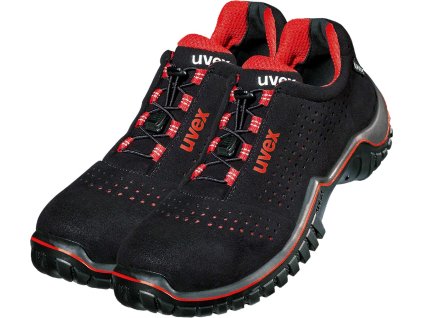 Bezpečnostná obuv pre ženy (Farba Čierna A Červená, Veľkosť 36)