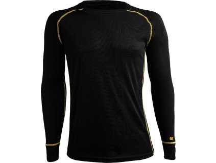 Termoaktívne tričko pre mužov (Farba Čierna A Žltá, Veľkosť 2XL)