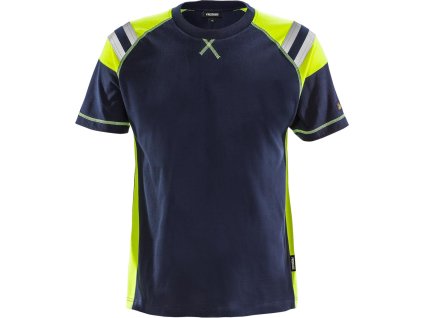 Ochranné tričko pre mužov (Farba Námornícka Modrá-Žltá, Veľkosť 2XL)