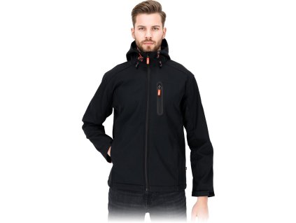 Ochranná bunda pre mužov (Farba Čierna A Červená, Veľkosť 2XL)