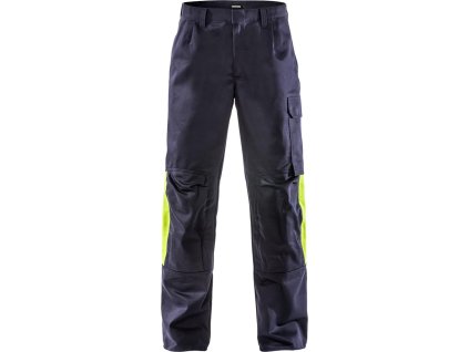 Ochranné nohavice s dlhým pásom pre mužov (Farba Námornícka Modrá-Žltá, Veľkosť 44)