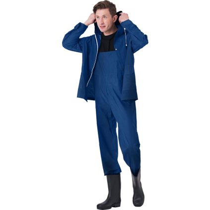 KURTKA OCHRONNA PRZECIWDESZCZOWA pre mužov (Farba navy, Veľkosť 2XL)