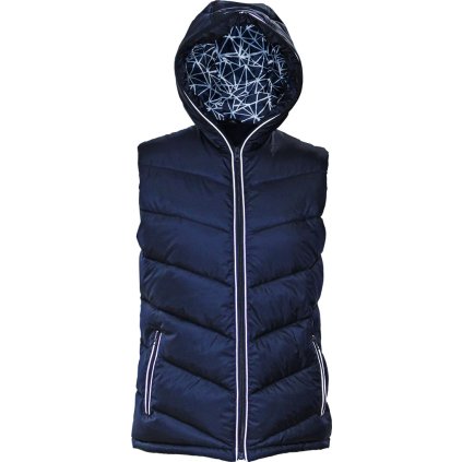 BEZRĘKAWNIK OCHRONNY OCIEPLANY pre mužov (Farba navy, Veľkosť 2XL)