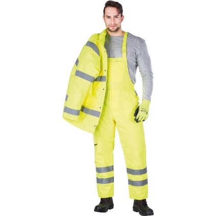 SPODNIE OCHRONNE OGRODNICZKI OCIEPLANE pre mužov (Farba žltá, Veľkosť L)