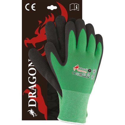 RĘKAWICE OCHRONNE pre mužov (Farba zeleno-čierna, Veľkosť 7)