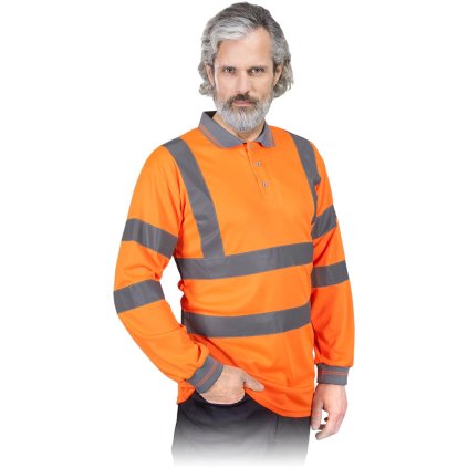 KOSZULKA POLO OCHRONNA pre mužov (Farba oranžová, Veľkosť 2XL)