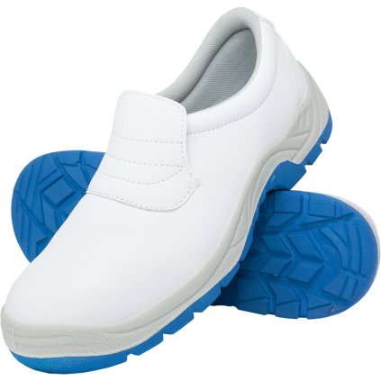 BUTY BEZPIECZNE pre mužov (Farba bielo-modrá, Veľkosť 36)