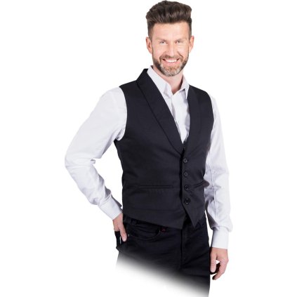 KAMIZELKA MĘSKA pre mužov (Farba čierna, Veľkosť 2XL)