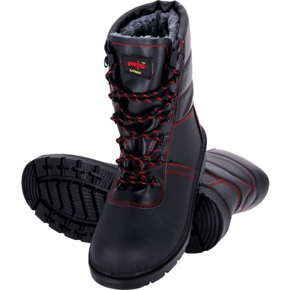 BUTY BEZPIECZNE pre mužov (Farba červená-čierna, Veľkosť 39)