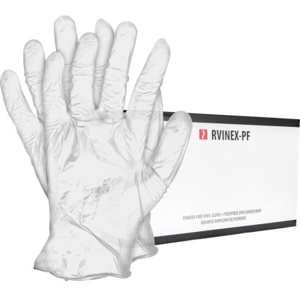 RĘKAWICE WINYLOWE pre mužov (Farba transparentná, Veľkosť L)