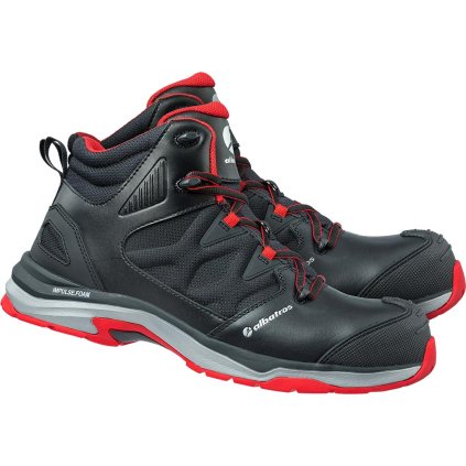 BUTY BEZPIECZNE pre mužov (Farba červená-čierna, Veľkosť 39)