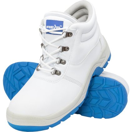 BUTY BEZPIECZNE pre mužov (Farba bielo-modrá, Veľkosť 39)