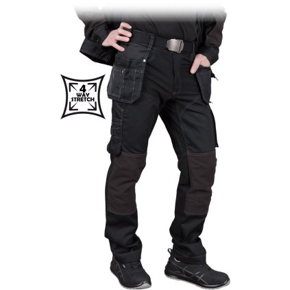 71035 4 spodnie ochronne do pasa pre muzov farba cierna velkost 46