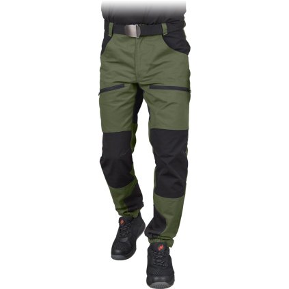 71131 16 spodnie ochronne do pasa pre muzov farba khaki cierna velkost 46