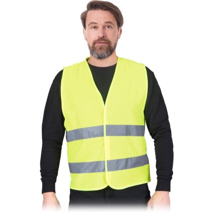 71242 2 kamizelka ostrzegawcza pre muzov farba zlta velkost 2xl