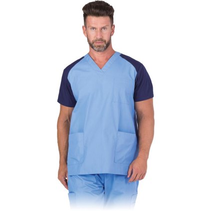 BLUZA OCHRONNA pre mužov (Farba svetlo modrá-námornícka modrá, Veľkosť 2XL)