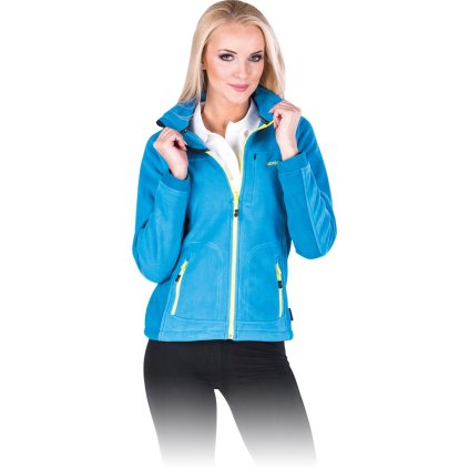 BLUZA Z POLARU OCHRONNA pre ženy (Farba bielo-modrá, Veľkosť 2XL)