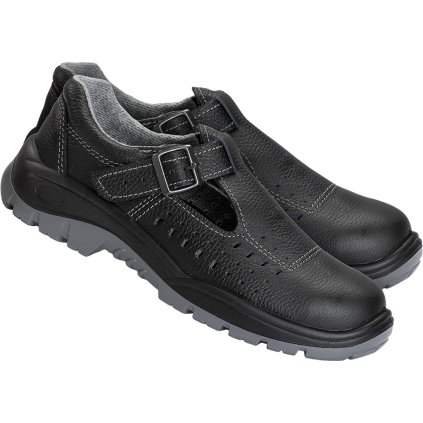 BUTY BEZPIECZNE pre mužov (Farba čierna-šedá, Veľkosť 39)