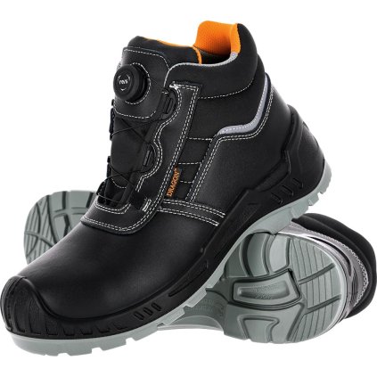 BUTY BEZPIECZNE pre mužov (Farba čierna-oranžová, Veľkosť 39)