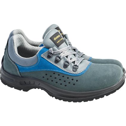 BUTY BEZPIECZNE pre mužov (Farba zelená-modrá-sivá, Veľkosť 40)