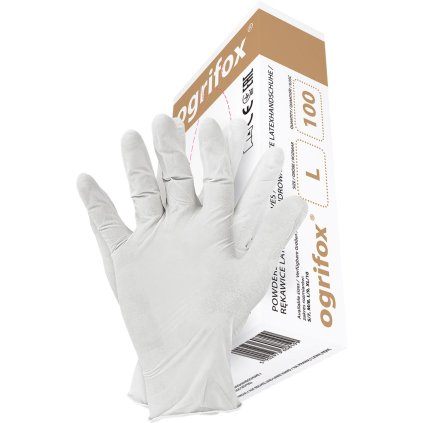 RĘKAWICE OCHRONNE OX.11.358 LAT pre mužov (Farba biela, Veľkosť L)