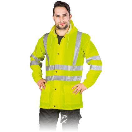 Elastický pršiplášť s reflexnými pruhmi REIS